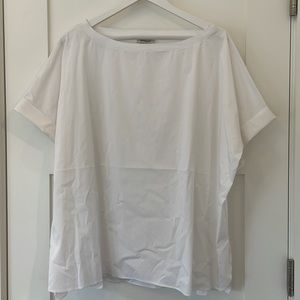 2X Cotton Poly Elastane blend white top/tee - From Germany, never worn